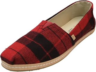 TOMS Ladies 10009831 Black Suede Diamond Jutti Flat Pointed Toe [Parallel Import]