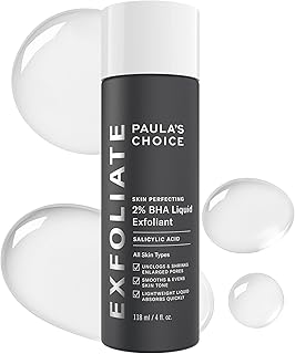 Paula's Choice SKIN PERFECTING 2% BHA Liquid Leave-On Exfoliant | Gentle Salicylic Acid Leave-On Facial Exfoliator for Blackheads, Enlarged Pores, Wrinkles & Fine Lines