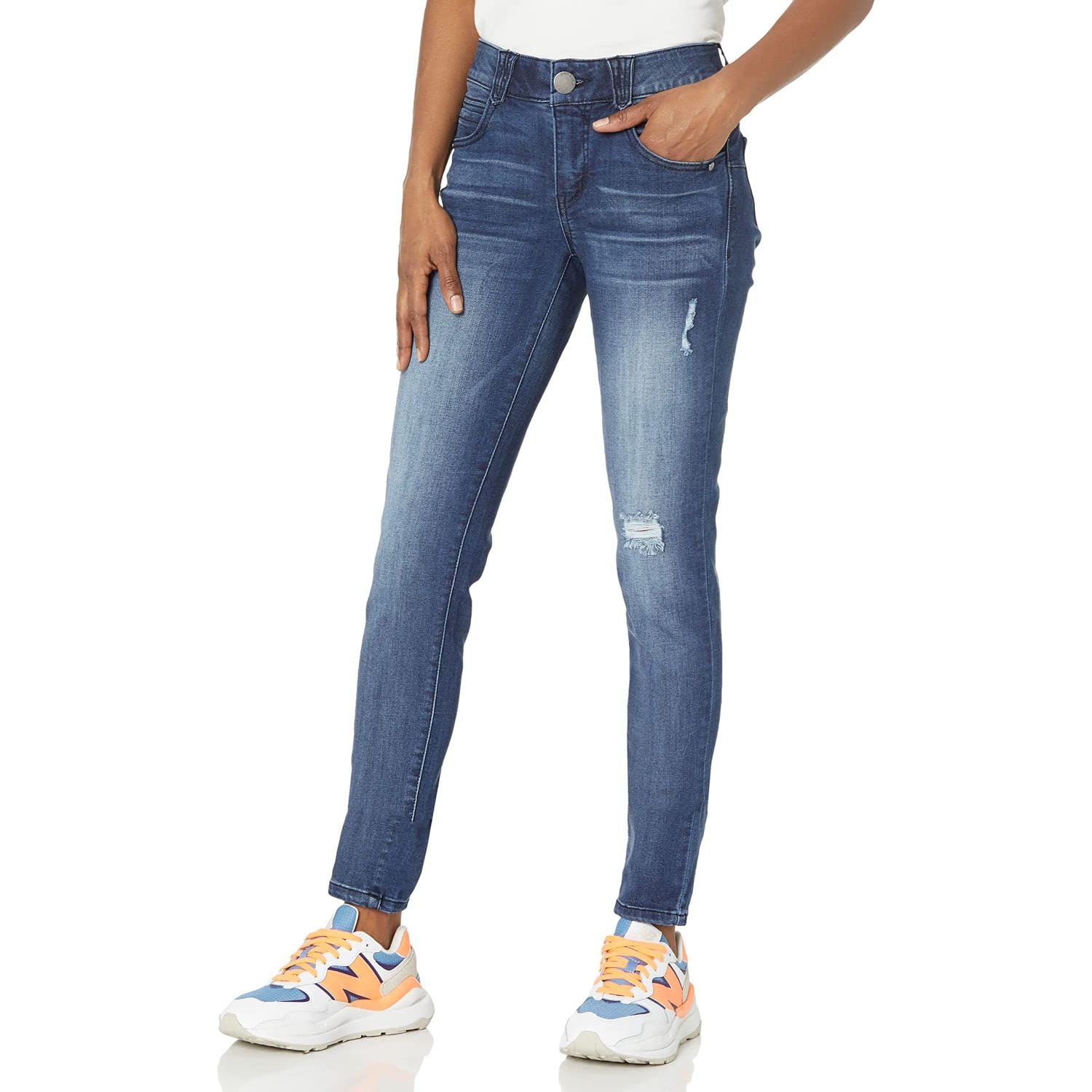 Democracy Women's Plus Size Straight Leg Jeans