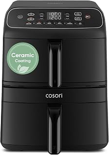 Cosori Double Stack Air Fryer 8.6L, Turbo Tower Compact, Less 39% Space
