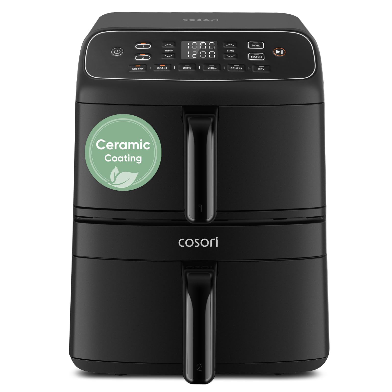 Cosori Double Stack Air Fryer 8.6L, Turbo Tower Compact, Less 39% Space