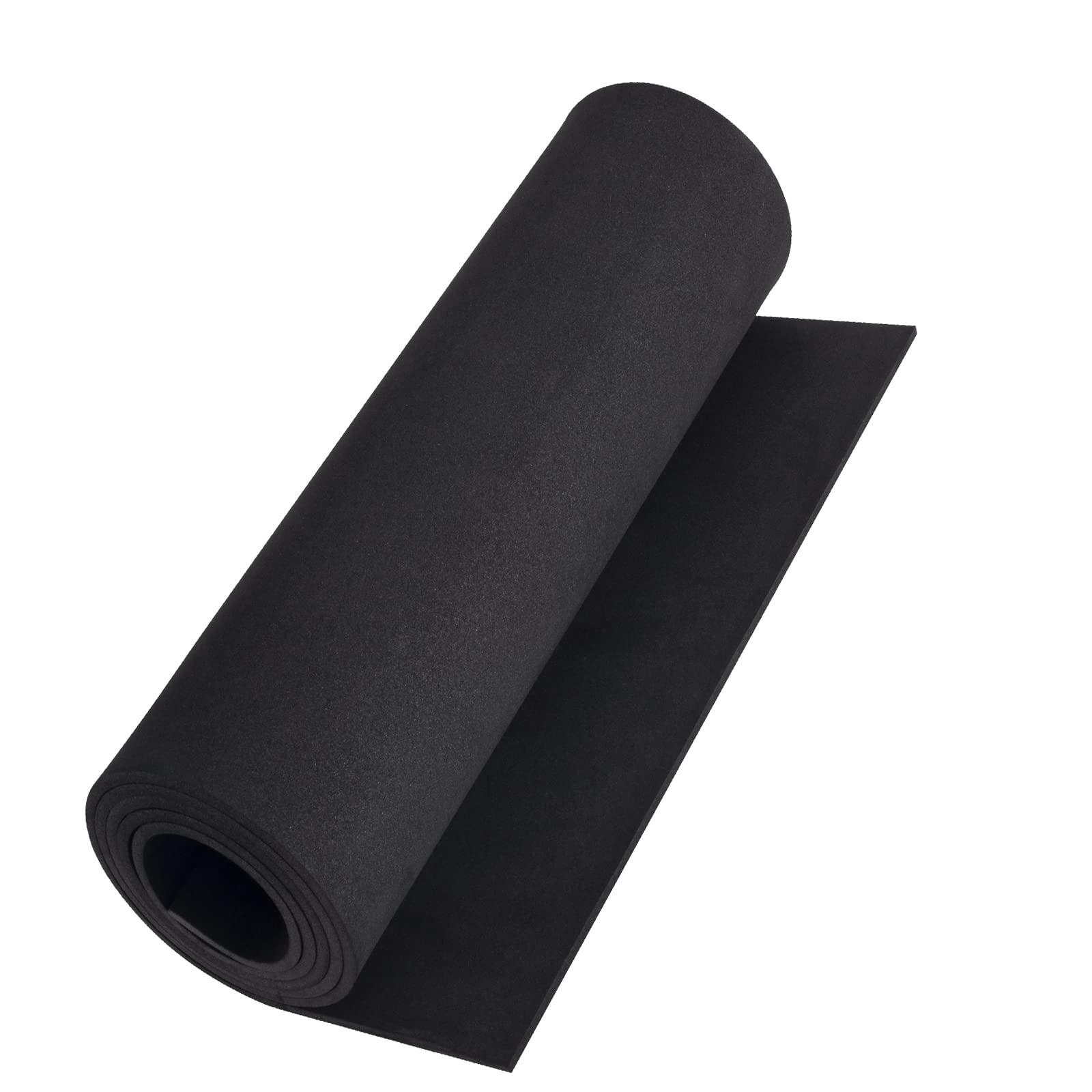 Black eva Foam roll, (1mm to 20mm) Premium Cosplay EVA Foam Sheet,2mm Thick,49"x