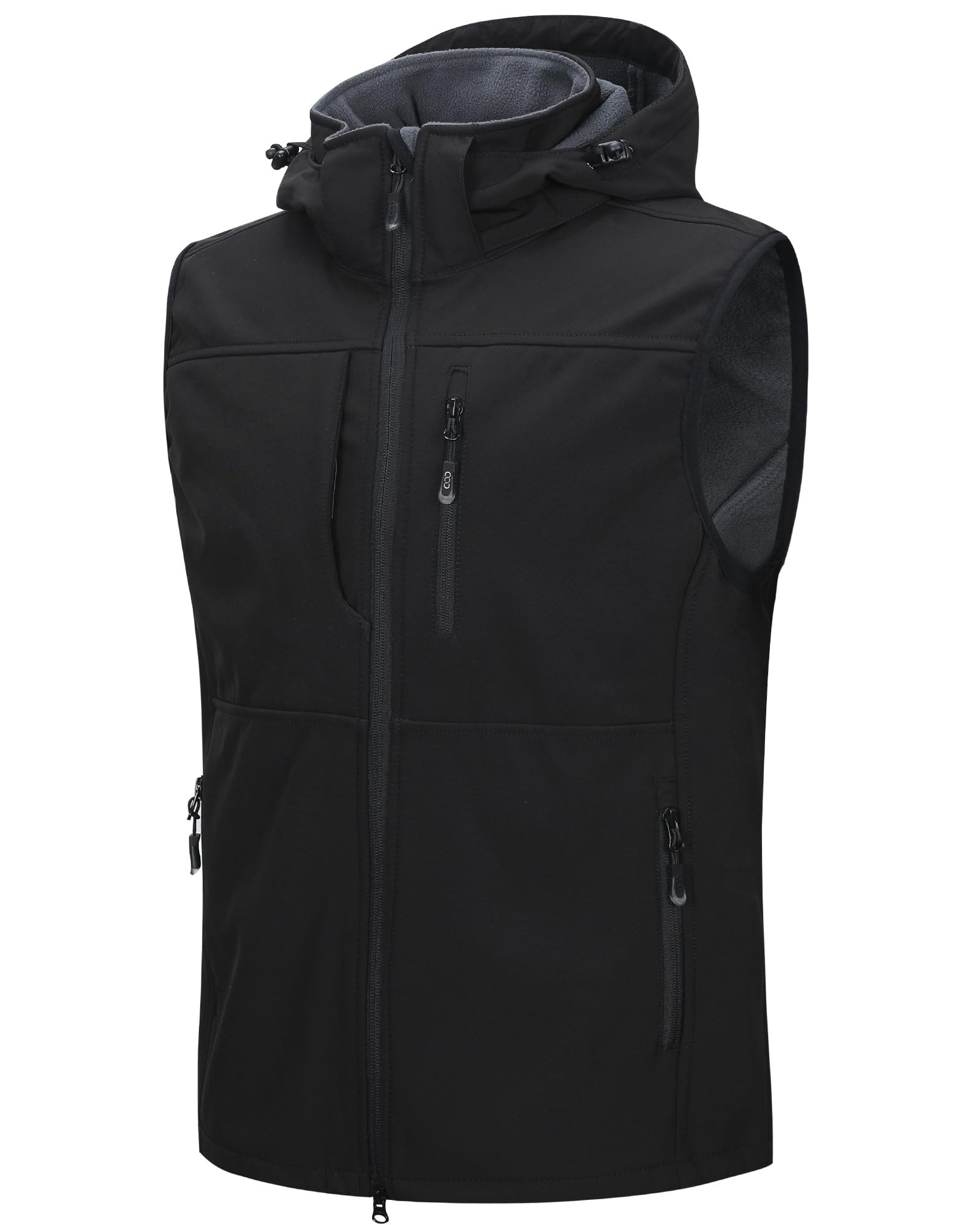 33,000ft Men's Softshell Vest, Lightweight Breathable Windproof Jacket for