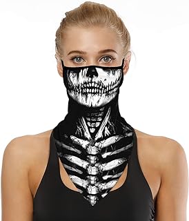 YAYOUREL Neck Gaiter Face Mask Covering Bandanas for Men Women Summer UV Face Scarf Mask Cover Facemask Balaclava Headbands