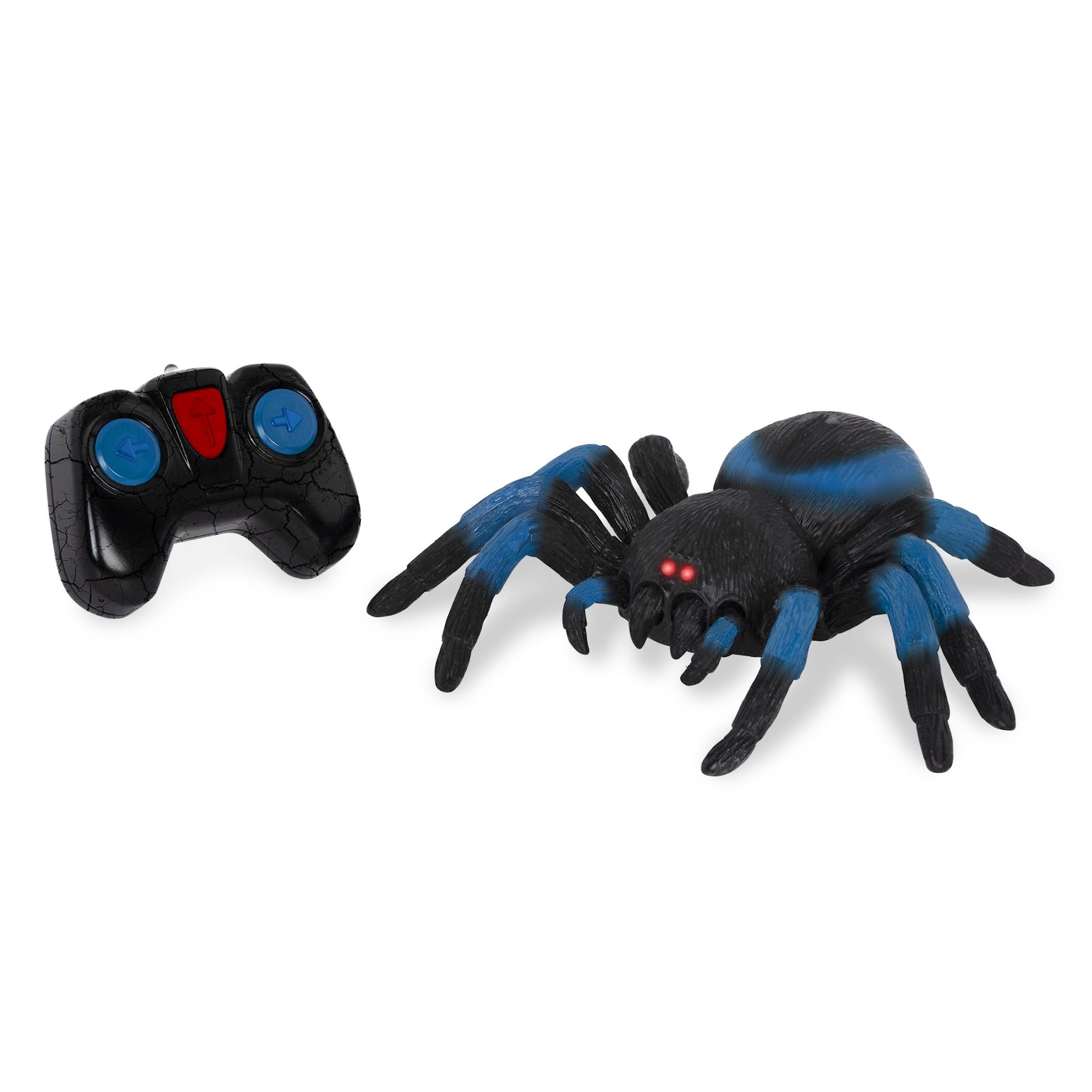 Terra by Battat Remote Control Spider, LED Eyes, 360 Spin, Blue, Animals | RC ta