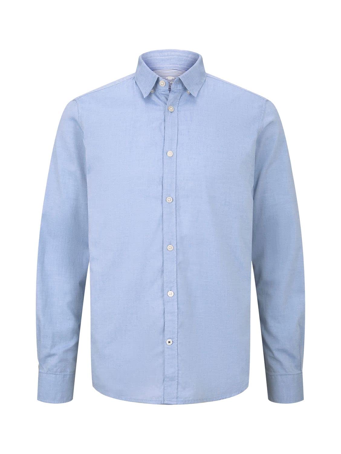 TOM TAILOR Men's 1008320 Slim Fit Cotton Shirt (Pack of 1)