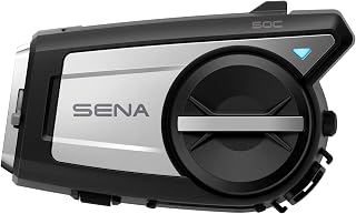 Sena 50C Motorcycle Communication & 4K Camera System w/Sound by Harman Kardon Integrated Mesh Communication Headset with Premium Microphone & Speakers