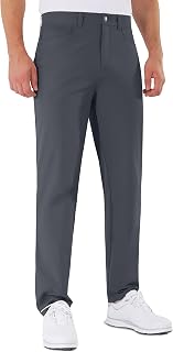 Mens Golf Pants Stretch 5 Pocket Classic Fit 30"/32"/34" Quick Dry Water-Resistant Dress Casual Work Trousers