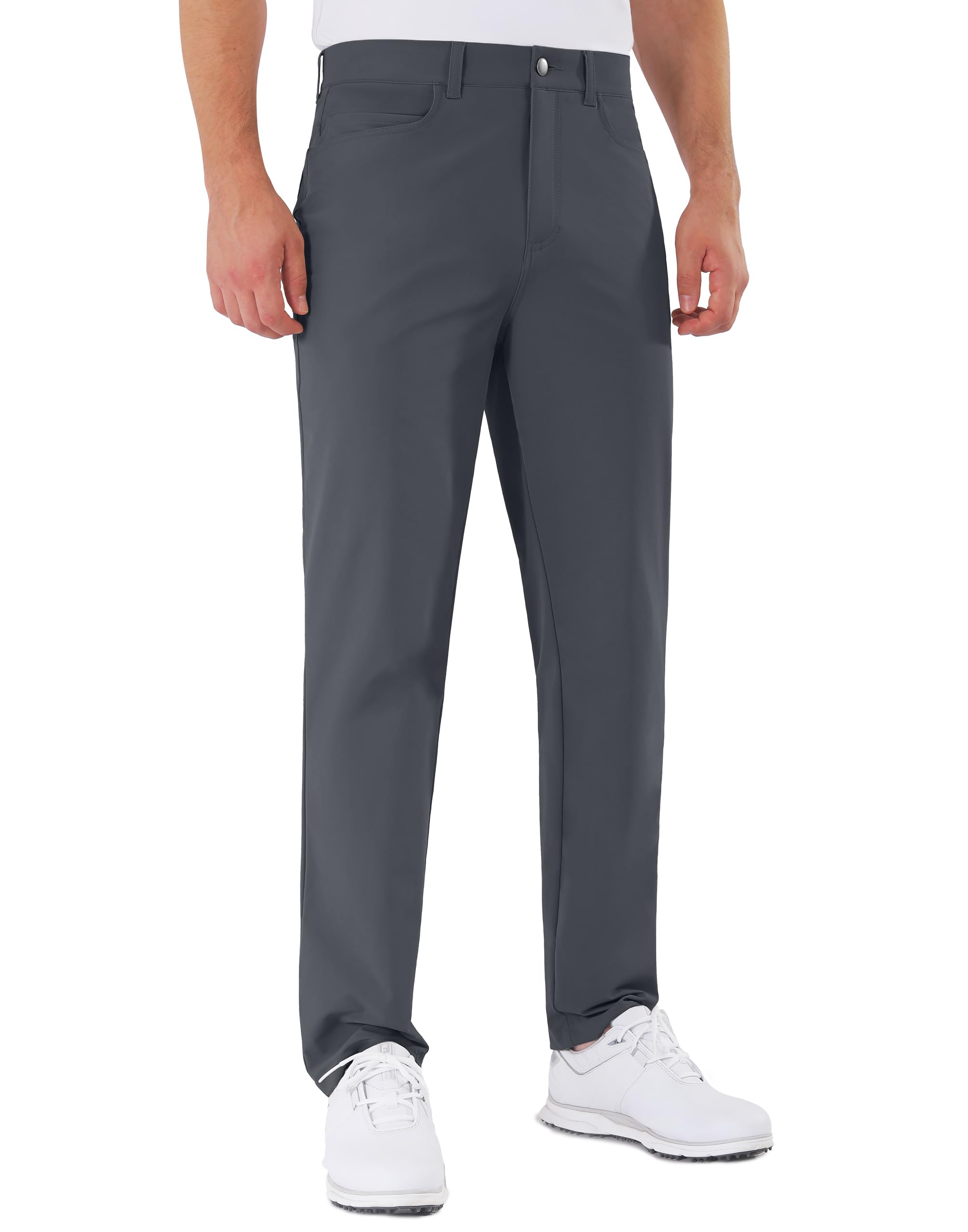 Mens Golf Pants Stretch 5 Pocket Classic Fit 30"/32"/34" Quick Dry Water-Resista