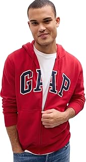 Gap Heritage Logo Full Zip Hoodie Men's Hooded Sweatshirt (Pack of 1)