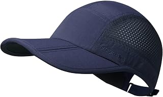 GADIEMKENSD Folding Running Man Hat Visors Sport Cap Summer Mesh Unstructured Quick Drying Hat Unisex