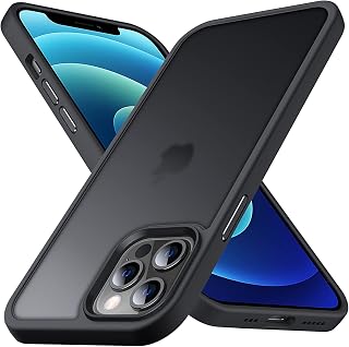 Anqrp Matt Zero Series Thin Case for iPhone 12/12 Pro, Military Protection and Camera Protection, Translucent Protective Case, Scratch-Resistant, Shockproof, Robust Mobile Phone Case for iPhone 12/12