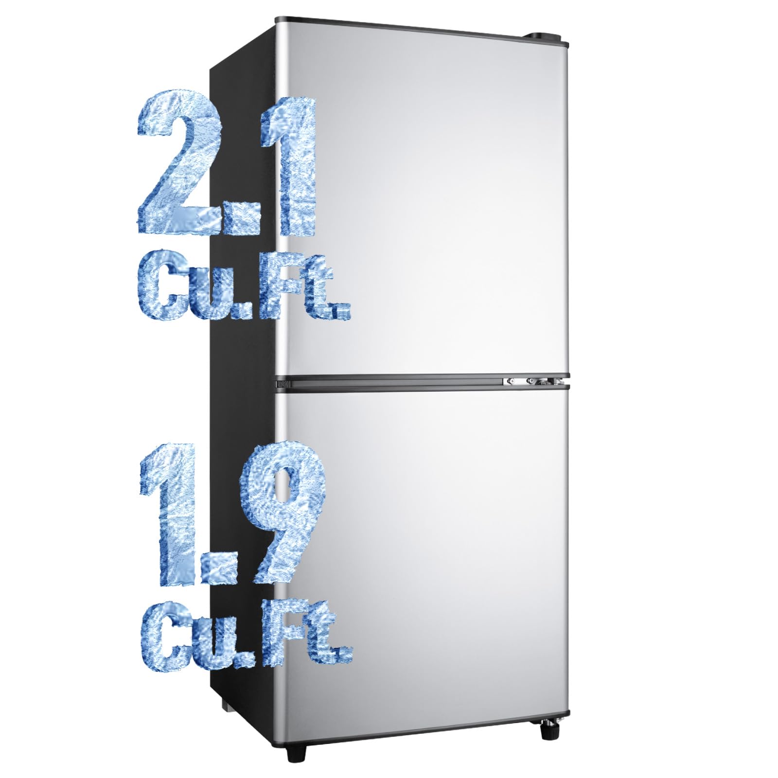 Anypro 4.0 Cu.Ft Fridge with Bottom Freezer, 2 Door Refrigerator with Drawer, 7 