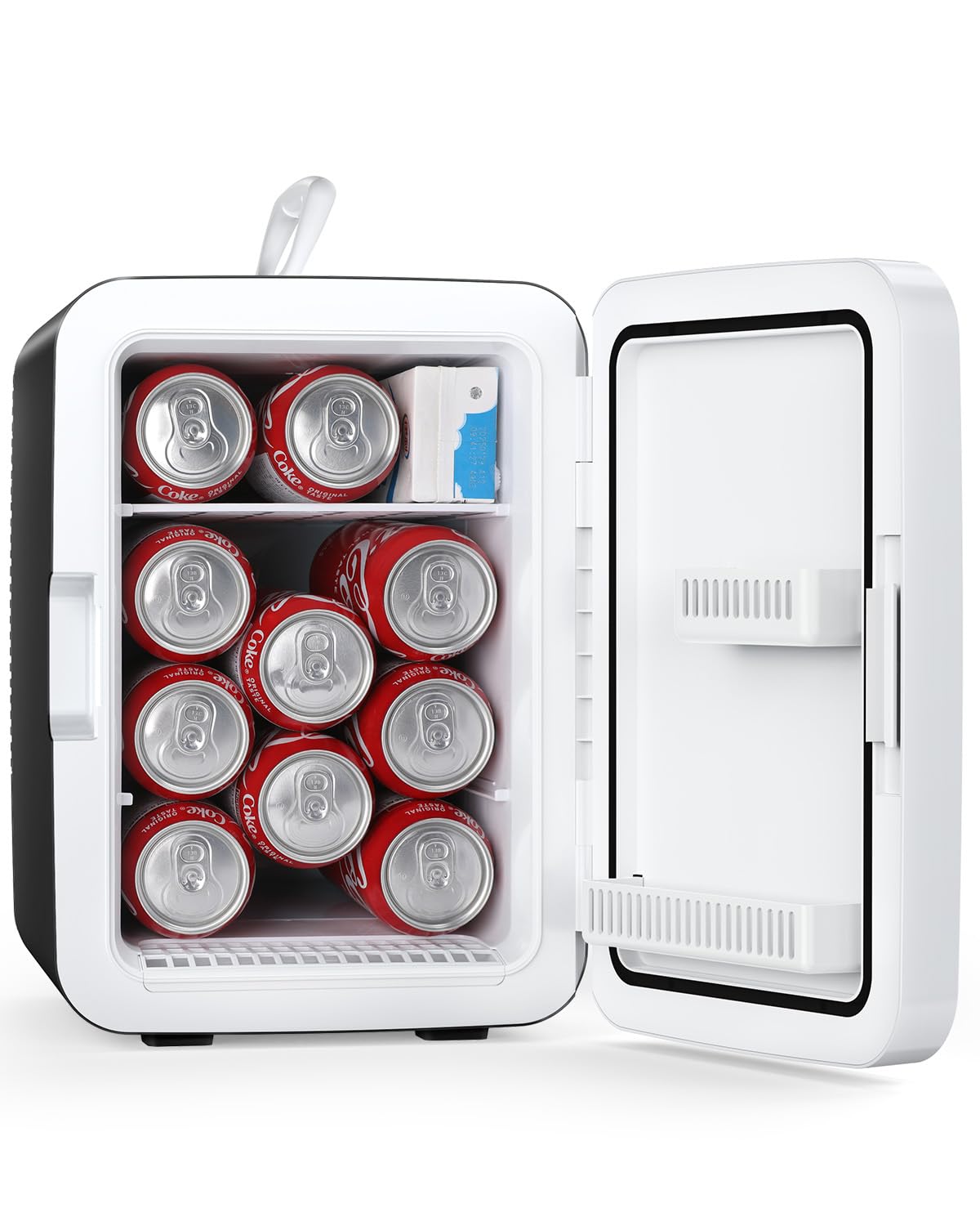 Antarctic Star Compact Mini Fridge, 10L Portable Small Refrigerator, 2.6 Gal Des
