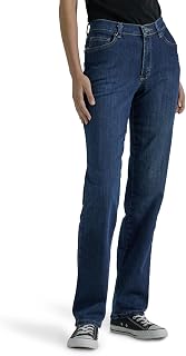 Lee Women's Jeans Petite Jeans with Geradem Bein, Entspannte Passform