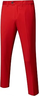 YND Men's Business Suit Pants Slim Fit Flex Flat Front Pant