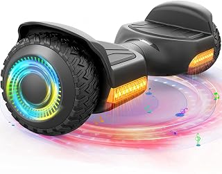 Gyroor Hoverboard G13 All-Terrain Off-Road Bluetooth LED Lights for Kids | UL 2272 Certified, 6.5" All-Terrain Tires, Dual 250W Motors hoverboard for Kids Ages 6-12 & Adults, Birthday & Holiday Gift