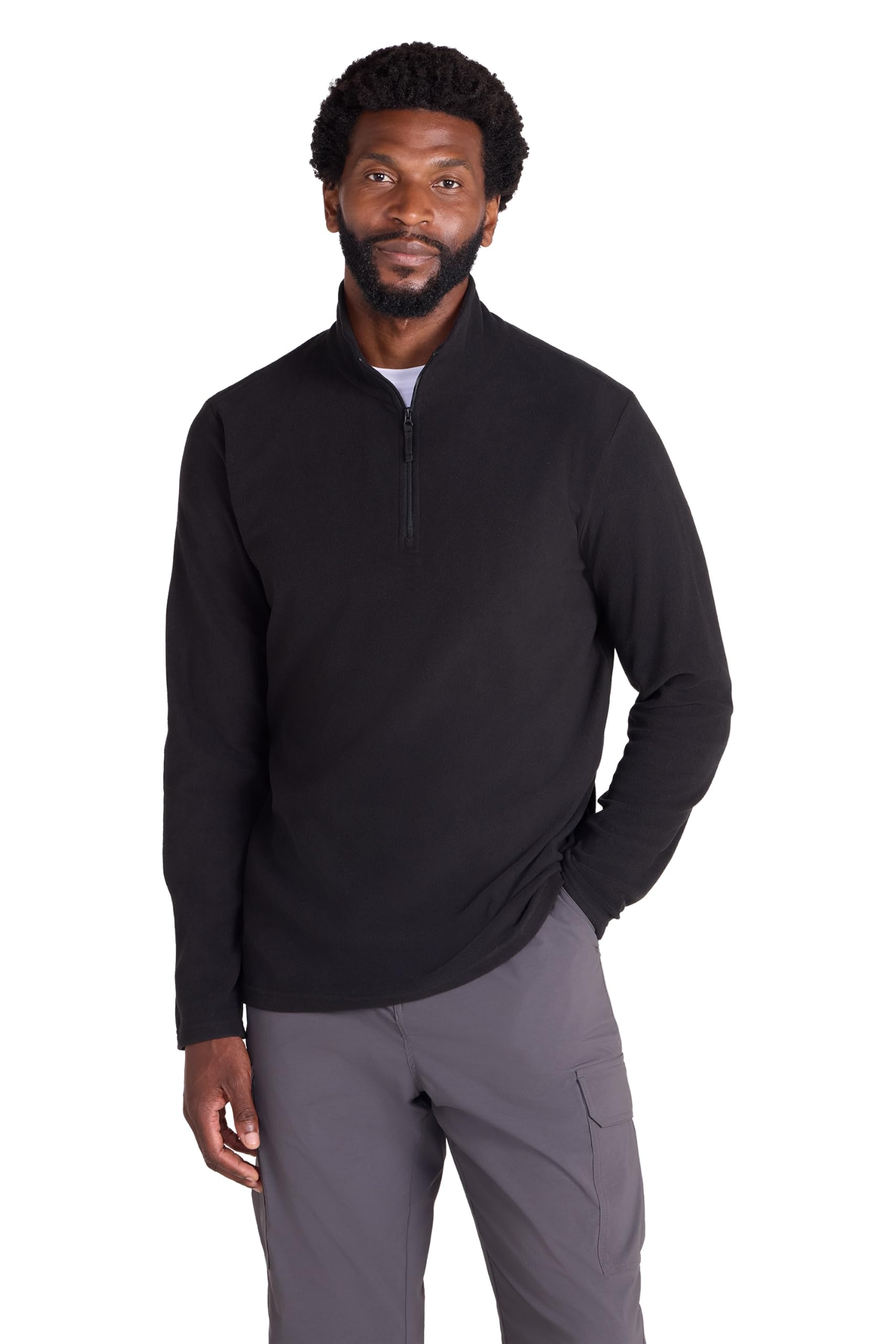 Mountain Warehouse Camber Mens Half-Zip Fleece Jumper | Lightweight, Breathable 