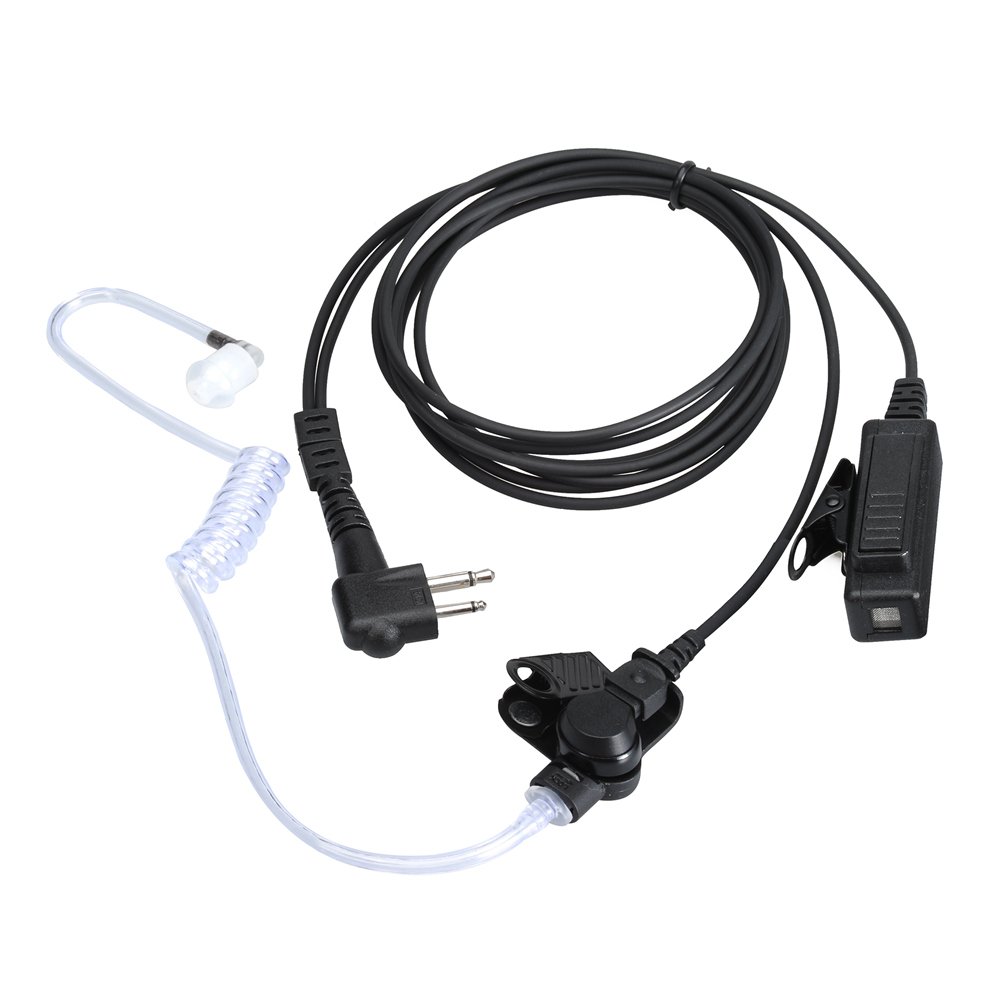 Earpieces for Motorola Walkie Talkies with Mic 2 Pin Acoustic Tube Headset and P