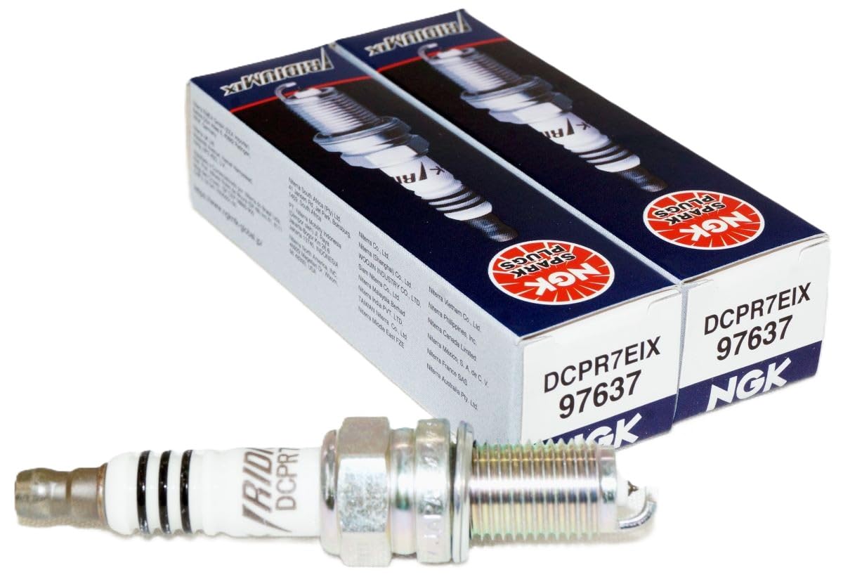 NGK Iridium IX DCPR7EIX Spark Plugs Compatible with 1999-2016 Harley Davidson Tw