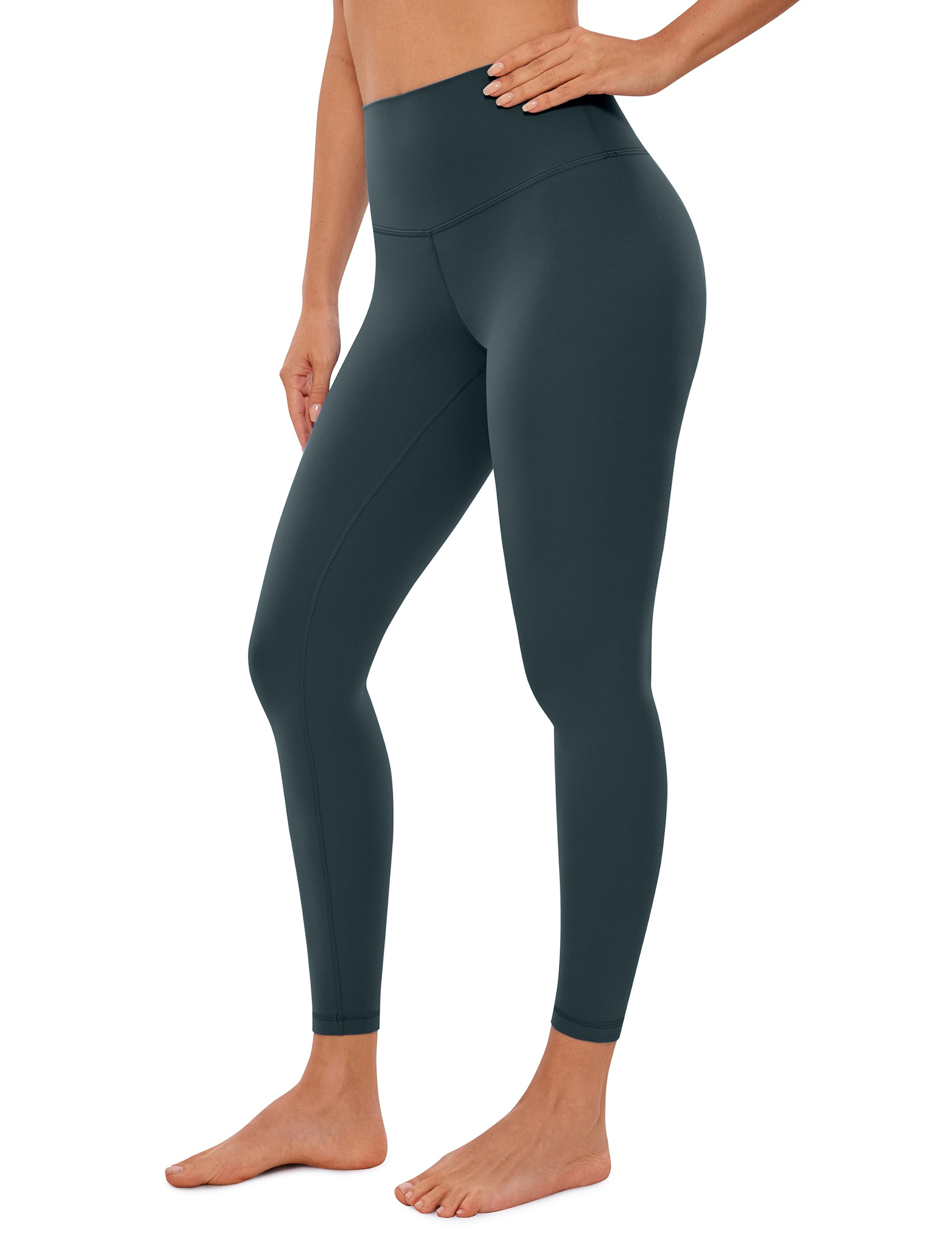 CRZ YOGA Women's Sports Trousers High Waist Fitness Leggings Gym with Inner Pock