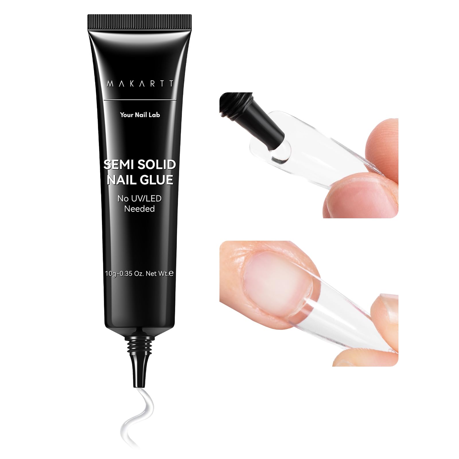 Makartt Nail Glue Extra Strong, New Super Semi Solid for Press-On Nails | Strong