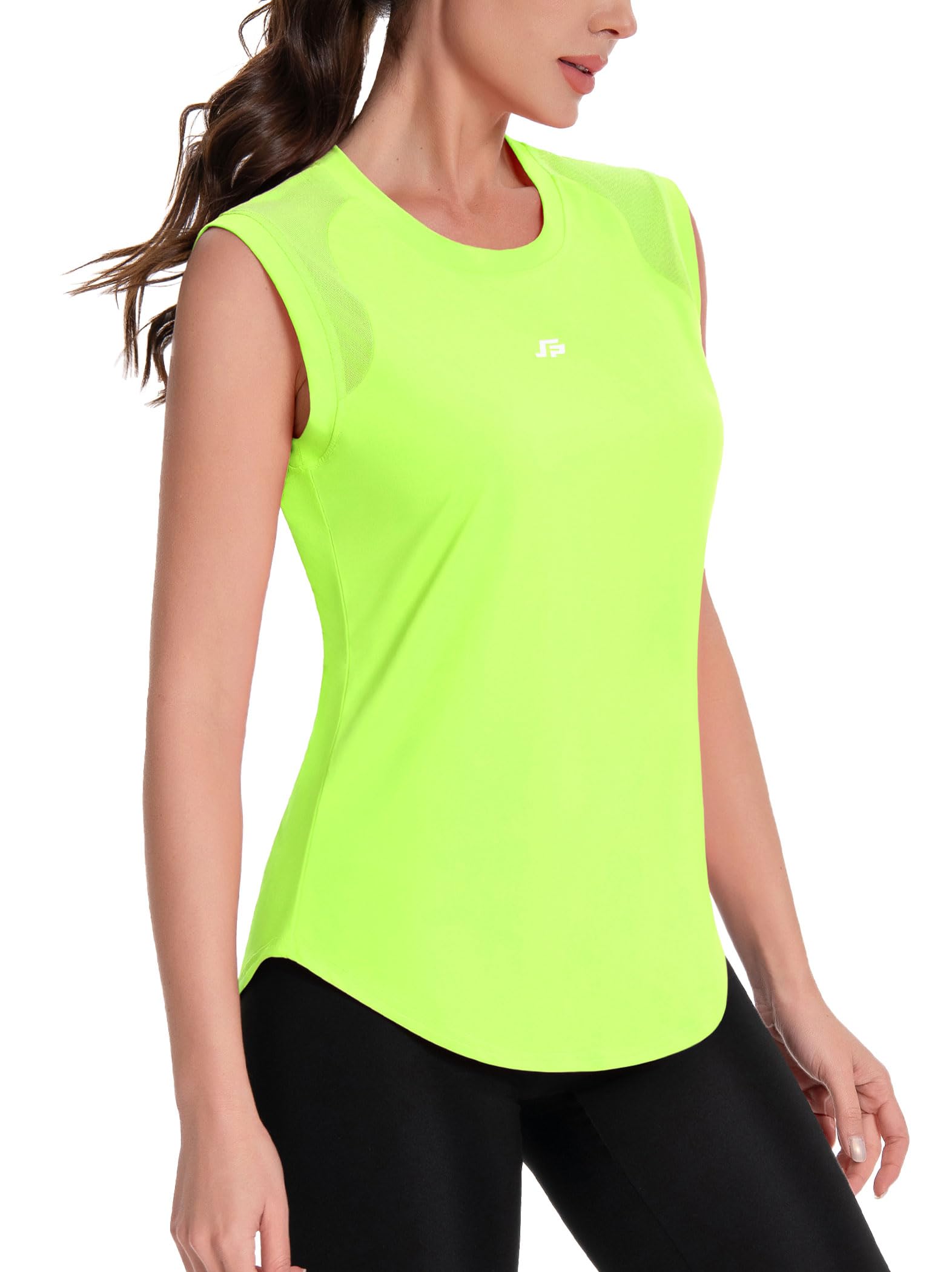 ANGEL CITIZ Gym Sleeveless Tops for Women UPF 50+ Sport Tank Tops Womens Running
