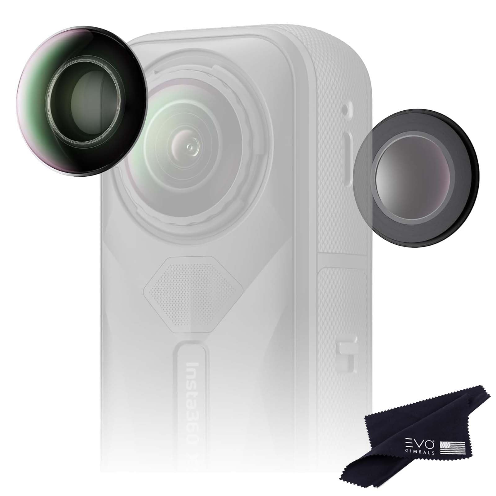 Insta360 X5 Replacement Lens Complete Kit | with 2× Official Replaceable Lenses 