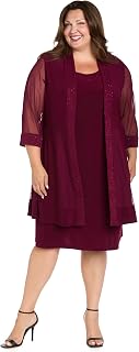 R&M Richards Womens Elegant Formal Dress Set