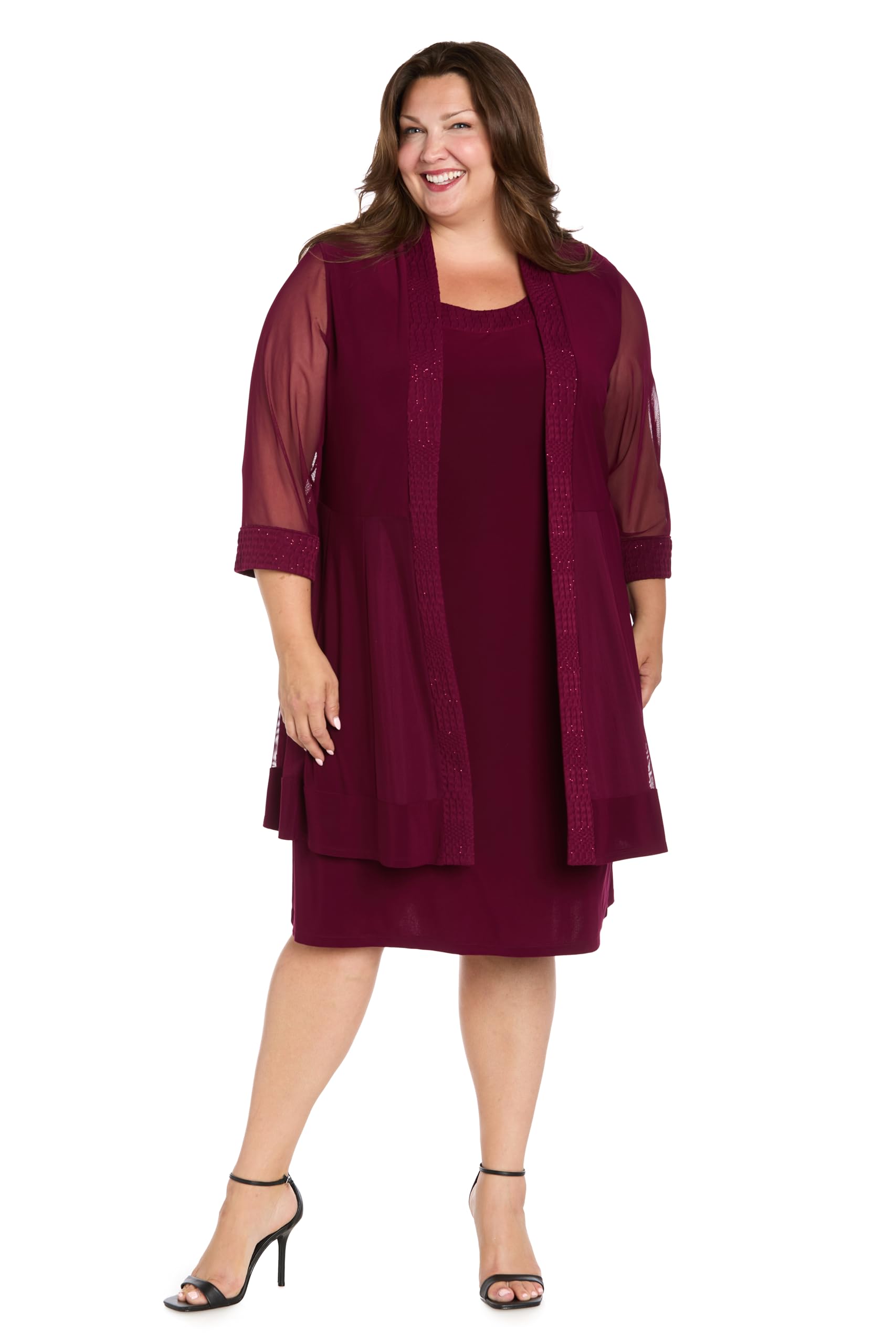 R&M Richards Womens Elegant Formal Dress Set