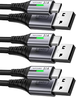 INIU USB C Charger Cable, [2m+2m+0.5m] USB A to Type C Charging Cable
