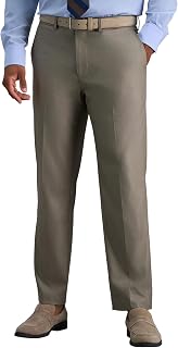 J.M. Haggar Men's Stretch Superflex Waist Flat Front Dress Pants