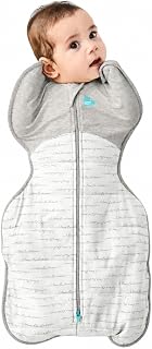 Love To Dream Swaddle Up, S 3.5-6 kg, White Dreamer, 2.5 Tog | Arms Up Swaddle Helps Baby Self-Soothe and Sleep Longer, Secure Fit Helps Calm Startle Reflex, Newborn Essentials