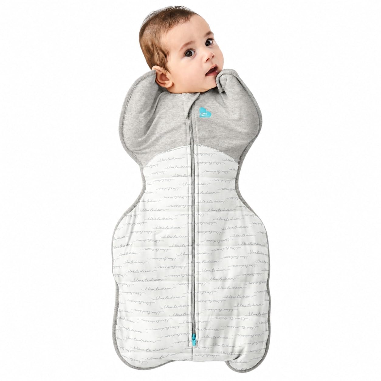 Love To Dream Swaddle Up, S 3.5-6 kg, White Dreamer, 2.5 Tog | Arms Up Swaddle H