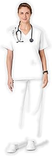 Wink Scrubs for Women, Boundless, Classic Wide Leg Cargo Pants with Full Drawstring and 8 Pockets