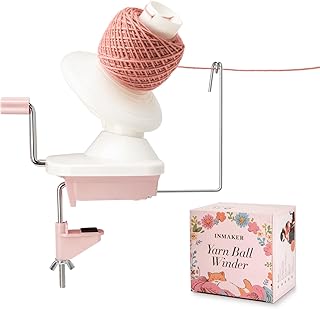 INMAKER Yarn Winder, Ball Winder for Crocheting Yarn Spinner for Knitting | 4oz, Durable ABS Plastic, Manual, Easy to Use, Quick Install, Protable, Essential Tool for Crafting Enthusiasts
