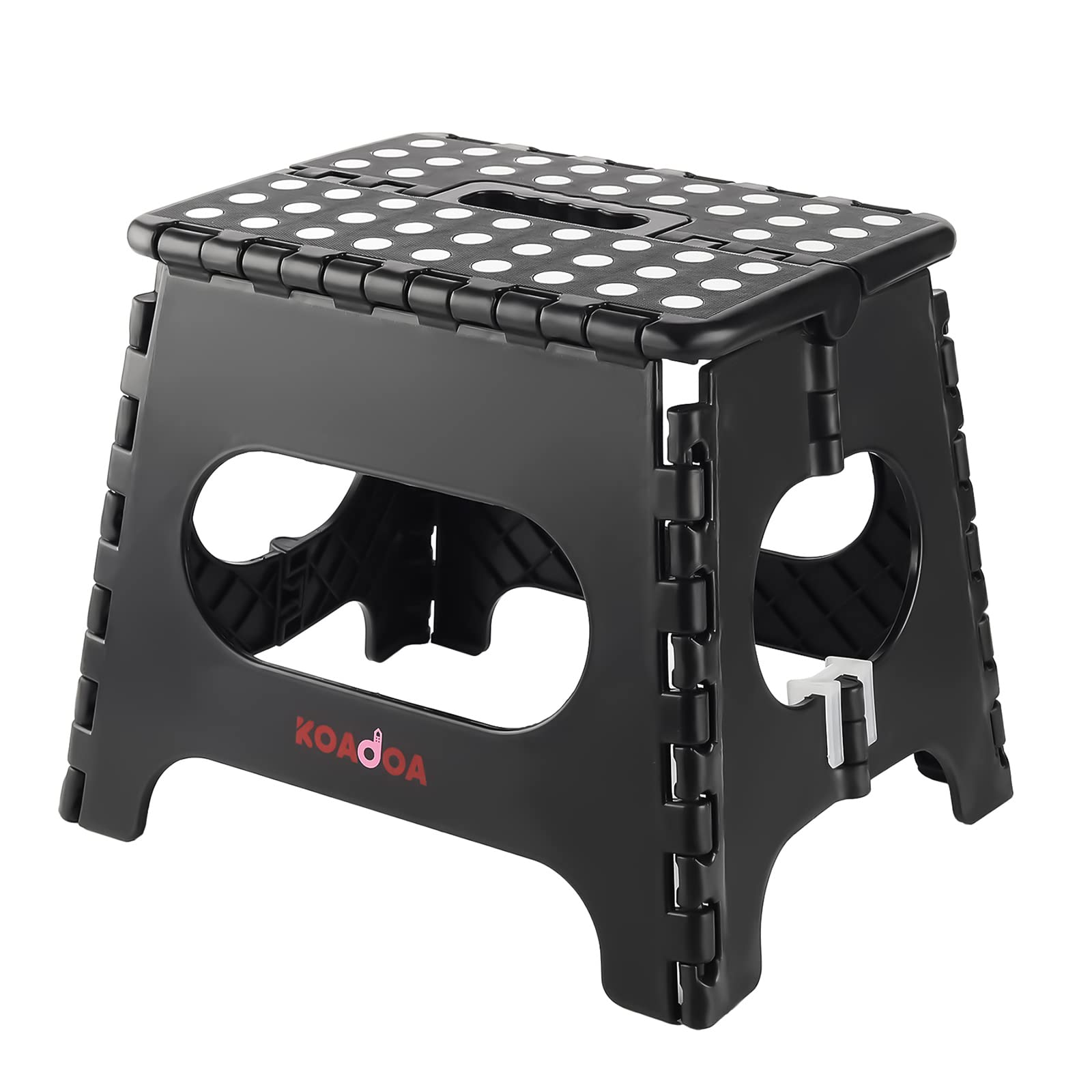 KOADOA Folding Step Stool, 11 Inch Foot Stool for Kids Adults, Holds 330lbs | Li