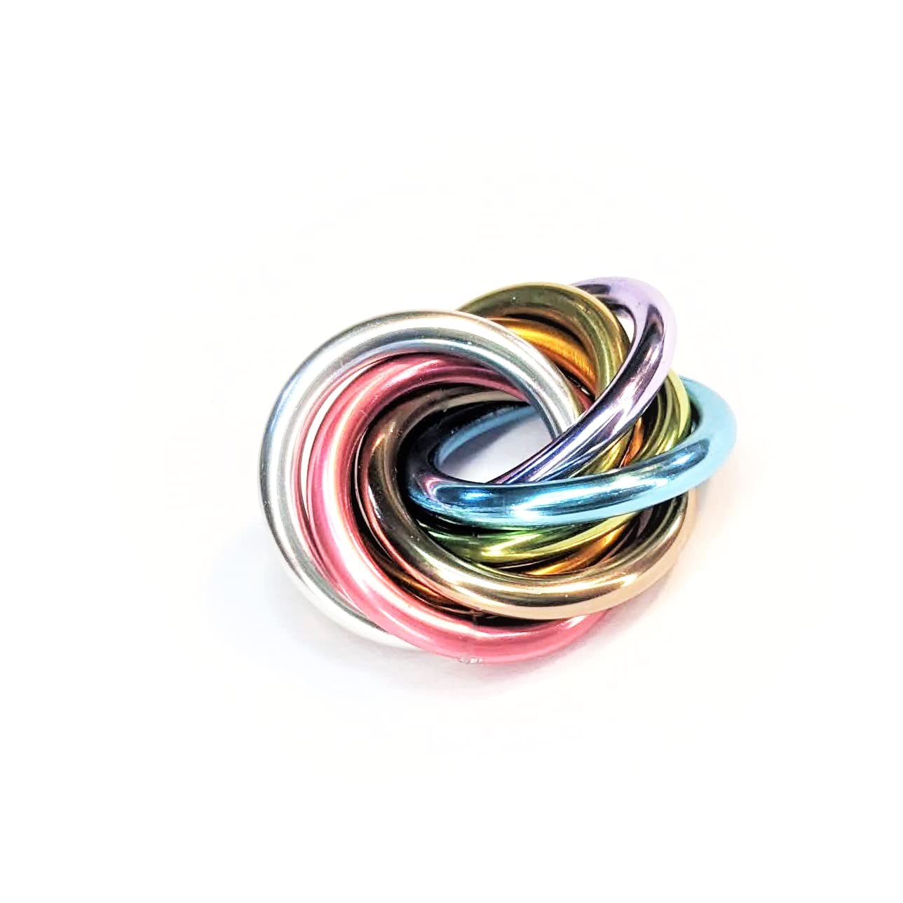 Möbii Fidget Ball (MultiColor): Quiet Mobius ADHD Anxiety Stim Stress Relief Toy