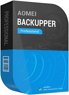 AOMEI Backupper PRO - Backup software, recovery in case of malware infection, hard drive failure, or Windows crashes — for 2 PCs, lifetime license for Win 11 and 10