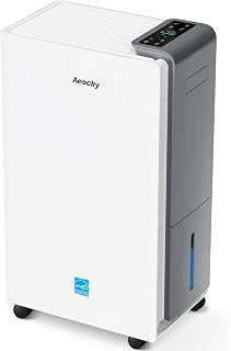 AEOCKY 5500 Sq.Ft Energy Star Most Efficient 2025 Dehumidifier Max 80Pint/D | Dehumidifier with Drain Hose for Basement, Home, Bedroom, Bathroom, Intelligent Humidistat