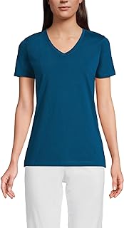 Lands' End Women's Supima V-Neck T-Shirt