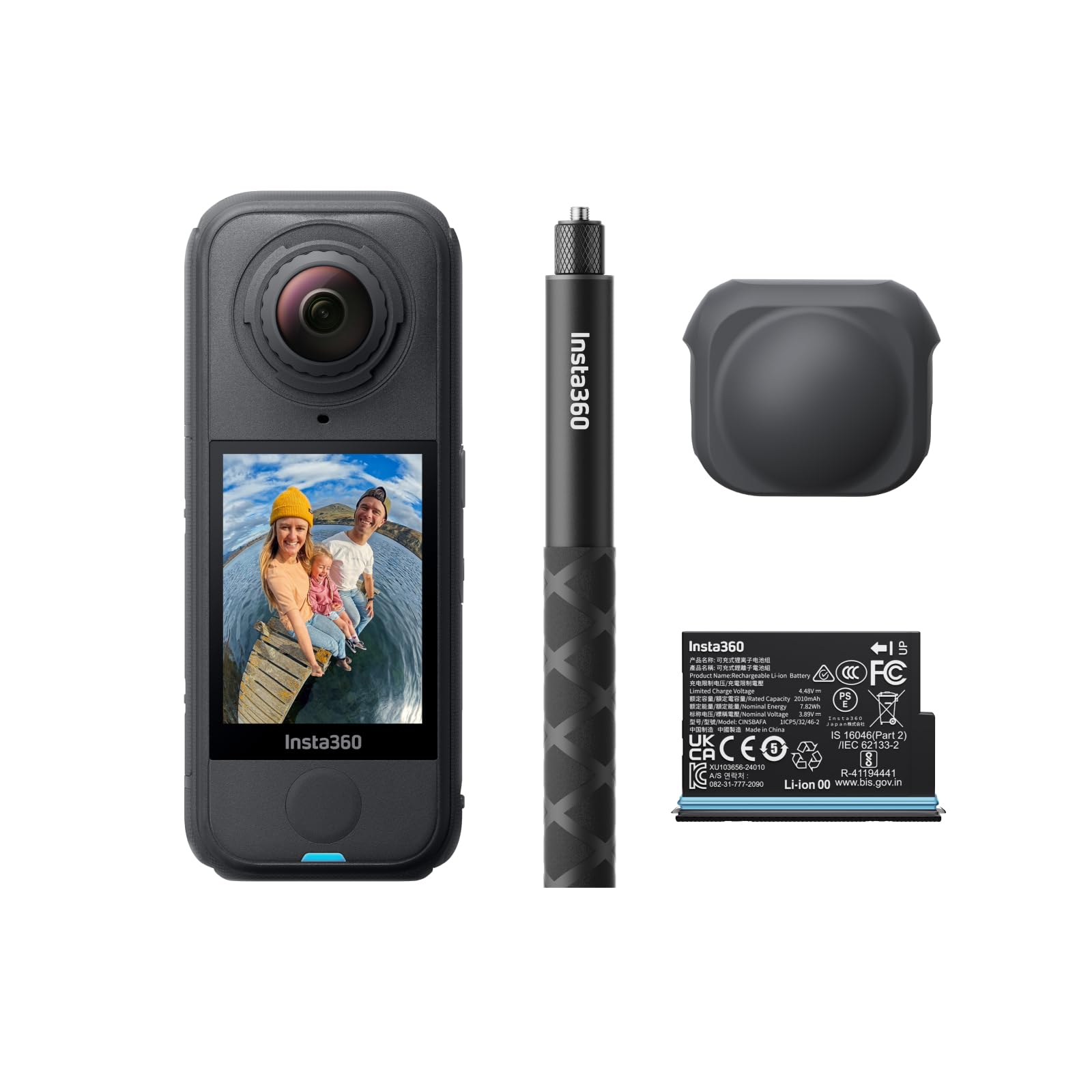 Insta360 X4 Air Starter Bundle - Lightweight 165g 8K 360 Camera, Invisible Selfi