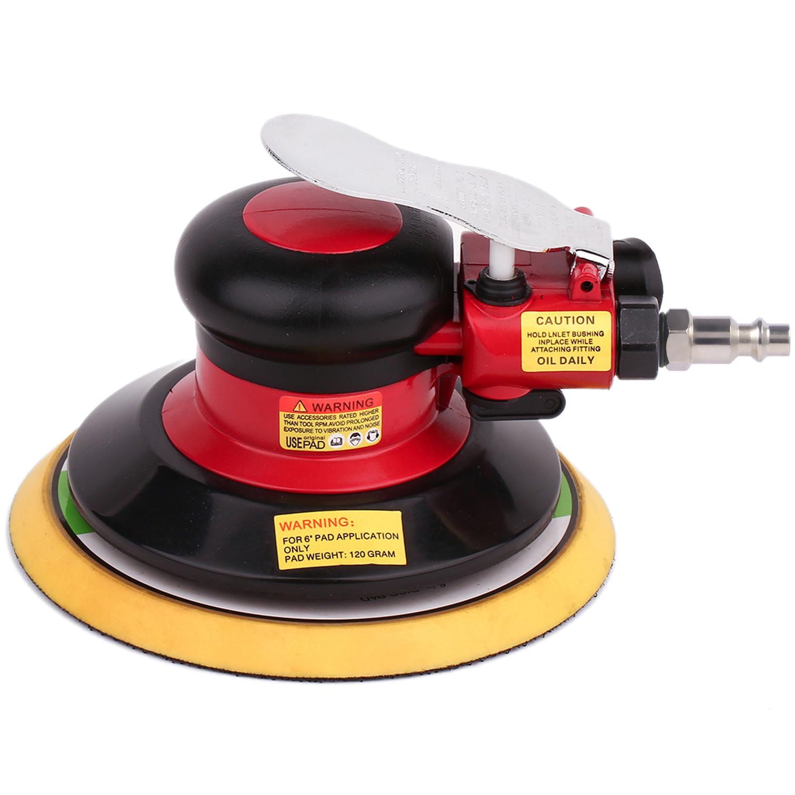 Professional Air Random Orbital Palm Sander, Dual Action Pneumatic Sander, Low V