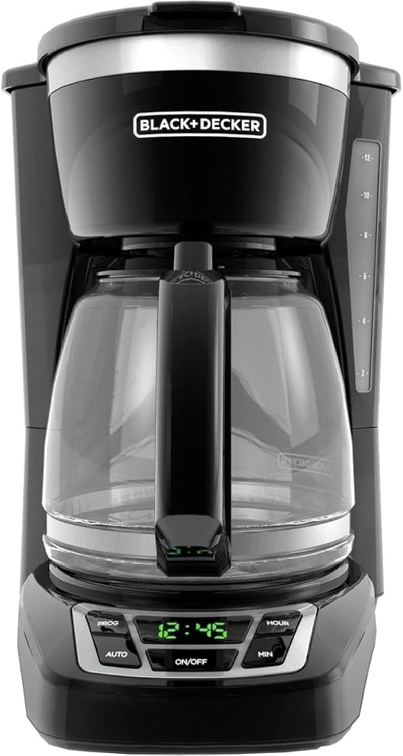 BLACK+DECKER 12-Cup Drip Coffee Maker with Vortex Brewing | 12-cup drip coffee m