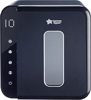 Tommee Tippee Ultra UV Steriliser, Dryer and Storage, Black, for Baby Bottles and Accessories, Steam-Free to Kill Viruses and 99.9% of Harmful Bacteria