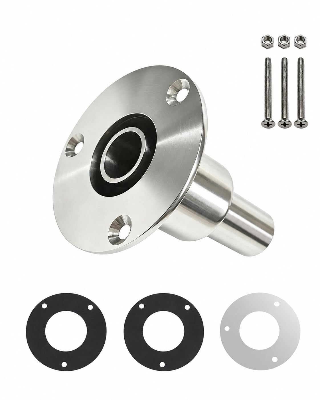 DZG 24mm Thru Hull Exhaust Fitting 304 Stainless Steel for Diesel Heaters | Stra