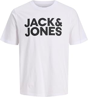 JACK & JONES Herren Male T-Shirt Logo T-Shirt Jjecorp Logo Tee Ss O-Neck Noos (1er Pack)