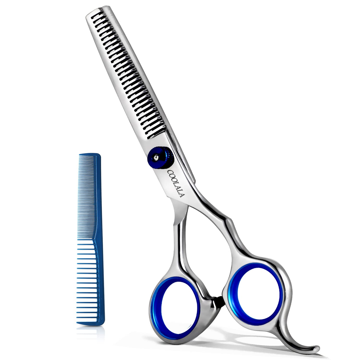 COOLALA Stainless Steel Hair Cutting Scissors Thinning Shears 6.5 Inch Professio
