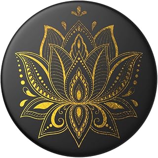 PopSockets Self Adhesive Phone Grip Holder - Prana Gold and Black