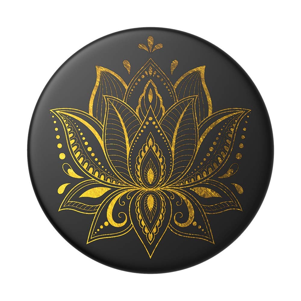 PopSockets Self Adhesive Phone Grip Holder - Prana Gold and Black